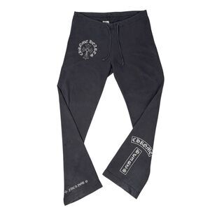 Vintage Chrome Hearts Sweatpants Mens M Baggy Flare Drawstring T Bar